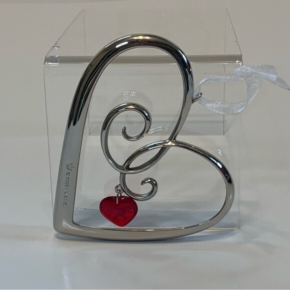 Hallmark - Metal Heart Ornament, 2006, Red Crystal "2006"Our Christmas Together - Picture 3 of 6